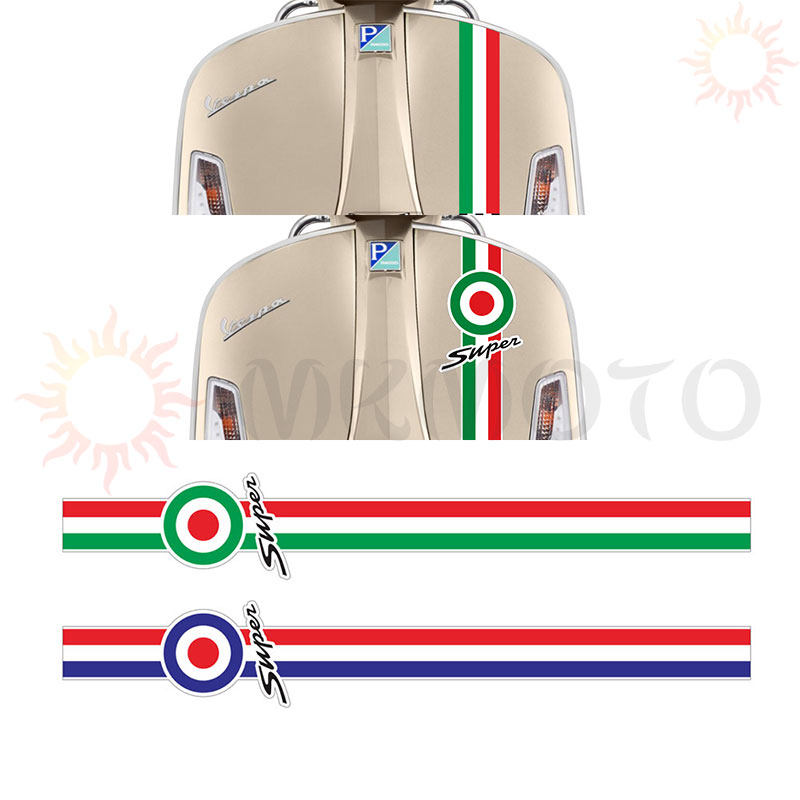 Apply vespa GTS300 250 sprint 150 Motorcycle housing sticker front plate Guella appliaca-Taobao