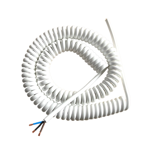 Провод белой пружины 2 ядра 3 ядра 4 ядра 6 -корреспондентов чистой меди -спиральной телескопической проволоки 0,2/0,5/0,75/1,5 квадратных метров