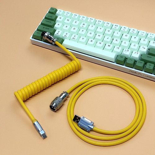 Meng Lanke's DIY Spring Spral Mechanical Keyboard Type-C Заглушки Data Super Bullet 6 мм толщиной
