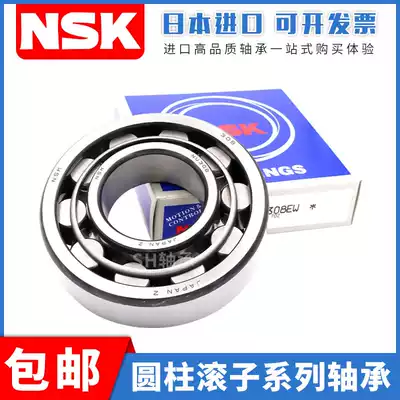Import NSK cylindrical roller bearing NJ NU 203 204 205 206 207 208 209 210 M