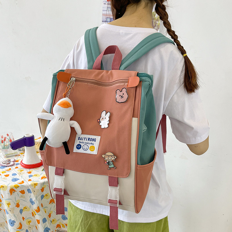 2022 New Champion School Bag Elementary School Students Girls Three To Five Six-year Middle School Students Junior High School Shoulders Bag Women's Double Shoulder Bag
