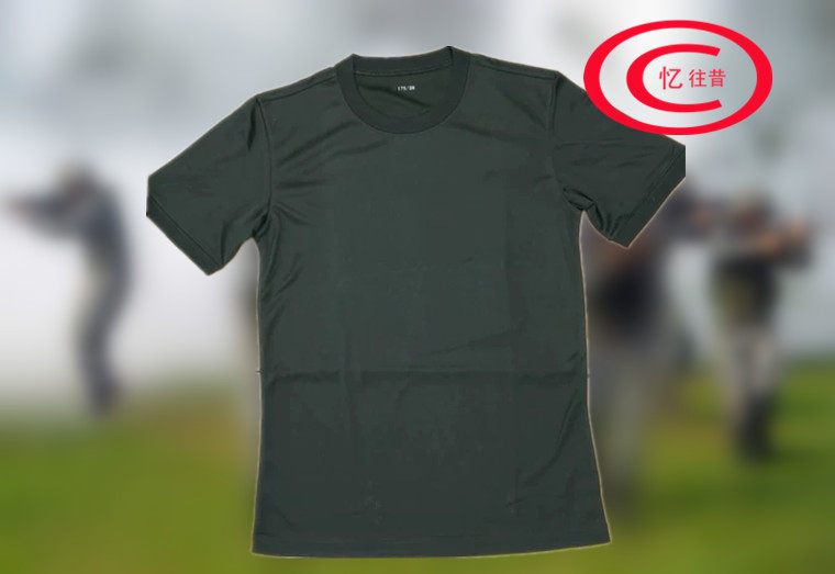 Recalling the past new men's quick-drying top green breathable T-shirt sports fitness clothing short-sleeved summer training clothing