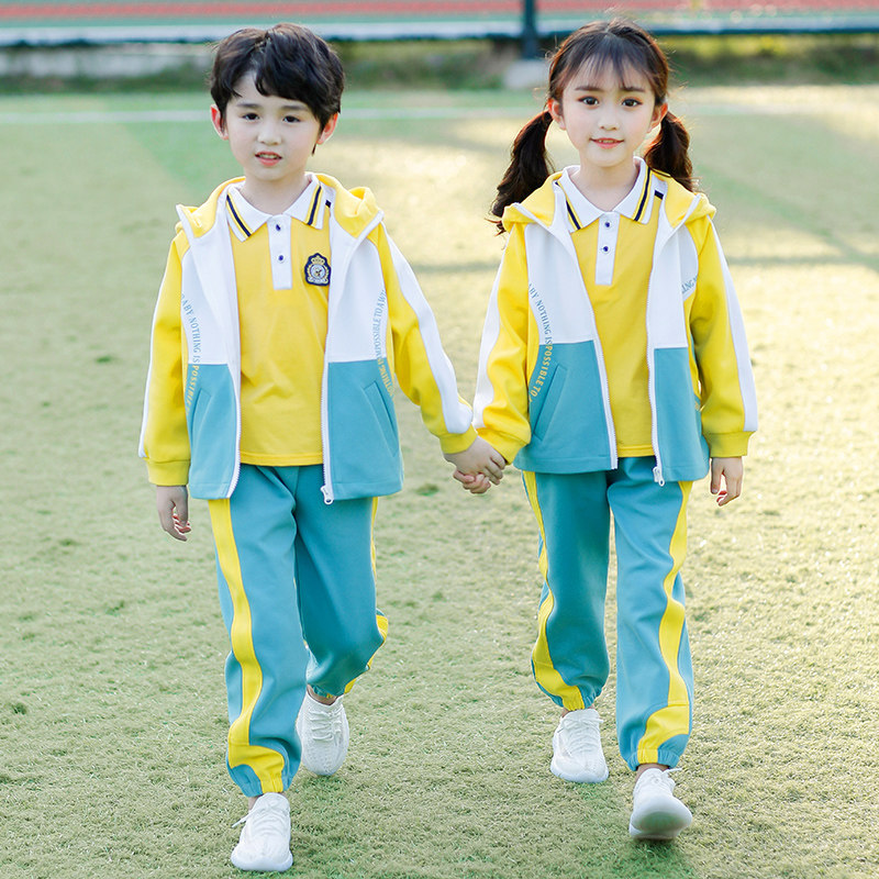 Kindergarten Garden Clothing Spring Autumn Clothing College Wind Children Class Clothes Sportswear Suit Elementary School Children School Uniforms Spring And Summer Three Sets
