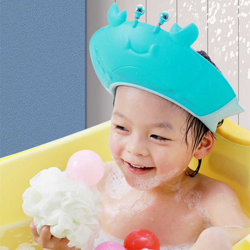 Baby shampoo cap waterproof ear protection silicone children's shampoo artifact baby bath shampoo cap child shampoo cap