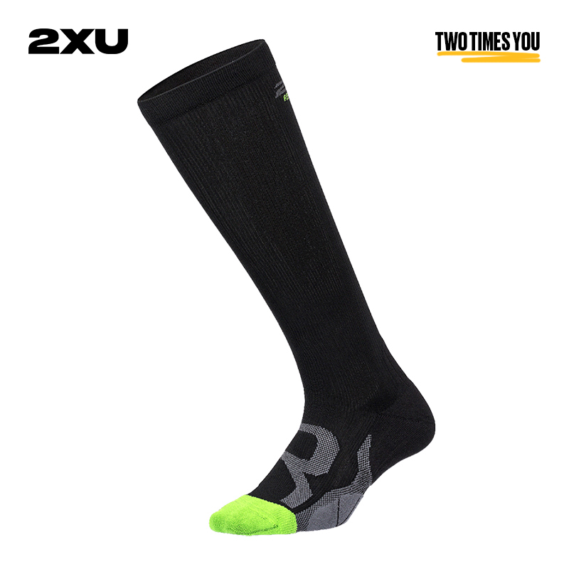 2Xu Recovery Series Marathon Basketball Cross-Country Running Socks Long Tube Sports Socks Compression Sweat-Absorbing Breathable Anti-Blister