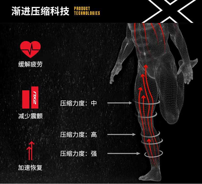 2XU Штаны, быстросохнущий дышащий тонкий комбинезон для спортзала, в обтяжку, для бега 