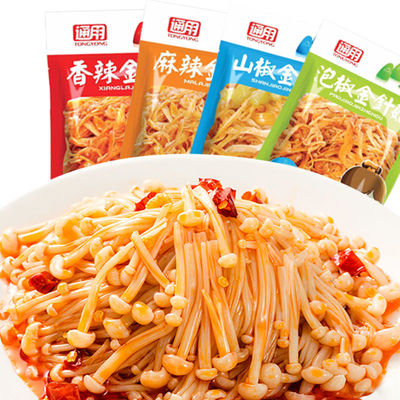 香辣金针菇小包装下饭菜泡椒麻辣卤味零食休闲小吃零嘴混合口味