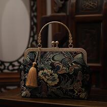 Chinese style retro bag female Mothers Day gift to send mother physical large-capacity Womens bag Joker with cheongsam embroidery