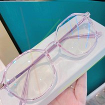 Ingenious hand-made new Hanmu vision Shanglang ice cream purple~Fashion ultra-light frame anti-blue light glasses mobile phone mirror 1