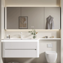 Bathroom cabinet toilet extension imported DuPont Corian integrated basin bathroom washbasin custom French combination