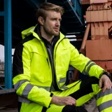 Флуоресцентное демисезонное удерживающее тепло термобелье, съемный комплект, вкладыш для работы, безопасная светоотражающая куртка