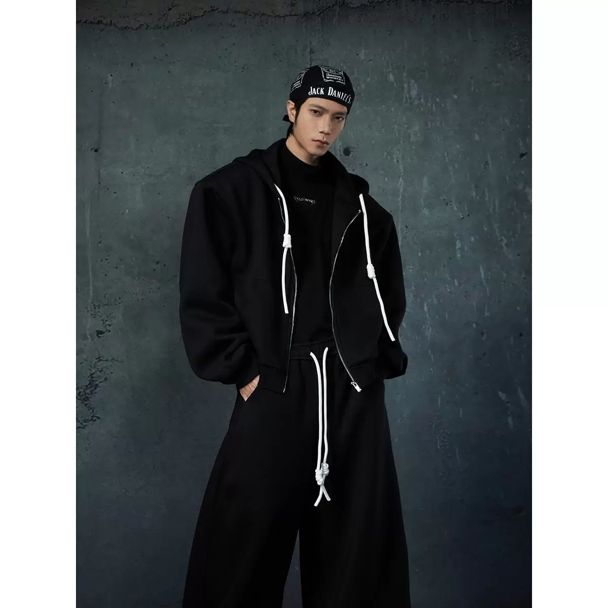 Худи для отдыха, кардиган на молнии, куртка, брюки, oversize, свободный силуэт