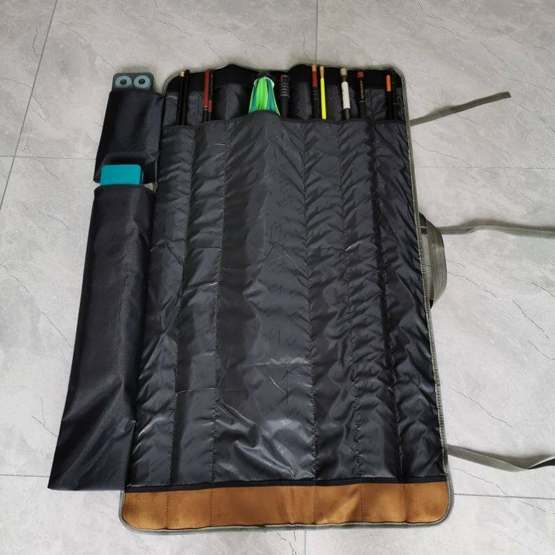  Fishing Gear Fishing Umbrella Bag Fishing Umbrella Bag Canvas Multifunction Fishing Rod Bag Large Capacity Fishing Umbrella Outdoor Waterproof