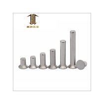 304 stainless steel countersunk head rivet GB869 solid rivet flat head knocking locking rivet knocking nail flat cone head M5M6