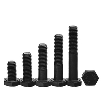 10 Class 9 blackened hexagon screw Male high strength hexagon bolt screw M22
