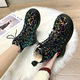 Silver sequined snow boots women's fleece thickening 2022 new fashion foreign style thick bottom warm cotton shoes non-slip short boots