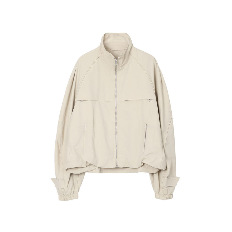 Bodhlcat Stand-Up Collar Short Workwear Style Zip Pocket Design Autumn Casual Loose Jacket for Women Bodhlcat Stand-Up Collar Short Workwear Style Zip Pocket Design Autumn Casual Loose Jacket for Women
