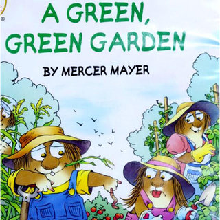 A green, green garden original English picture book resource PPT material