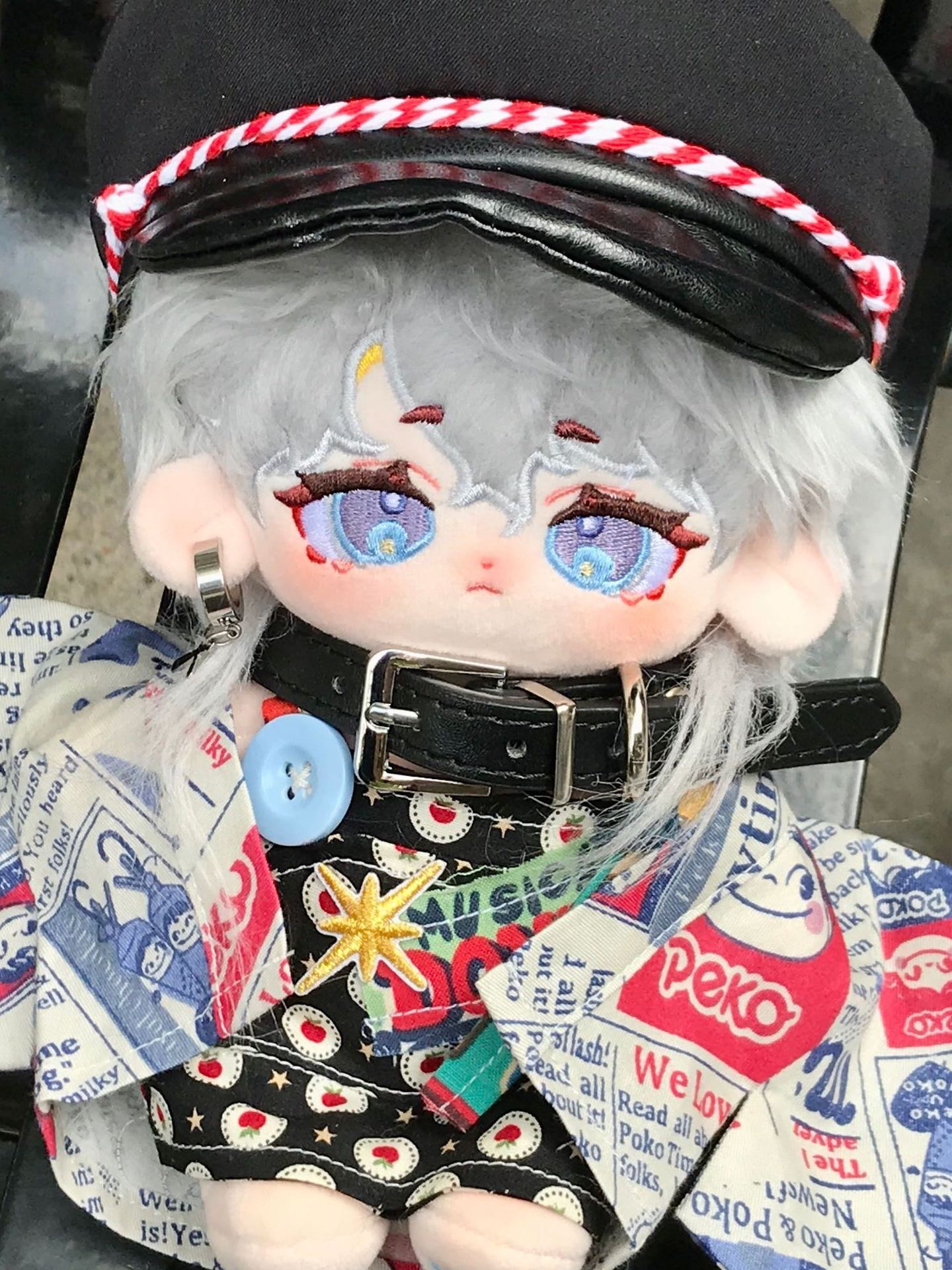 Spot 20cm Cotton Doll Wash Rabbit Hair Fried skeleton star Li Seven Ears Removable Gift