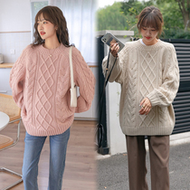 Pregnancy Woman Dress Fall New Loose big code Belly Button Slim Round pregnant woman sweaty weaters outwear a bottom needling jersey