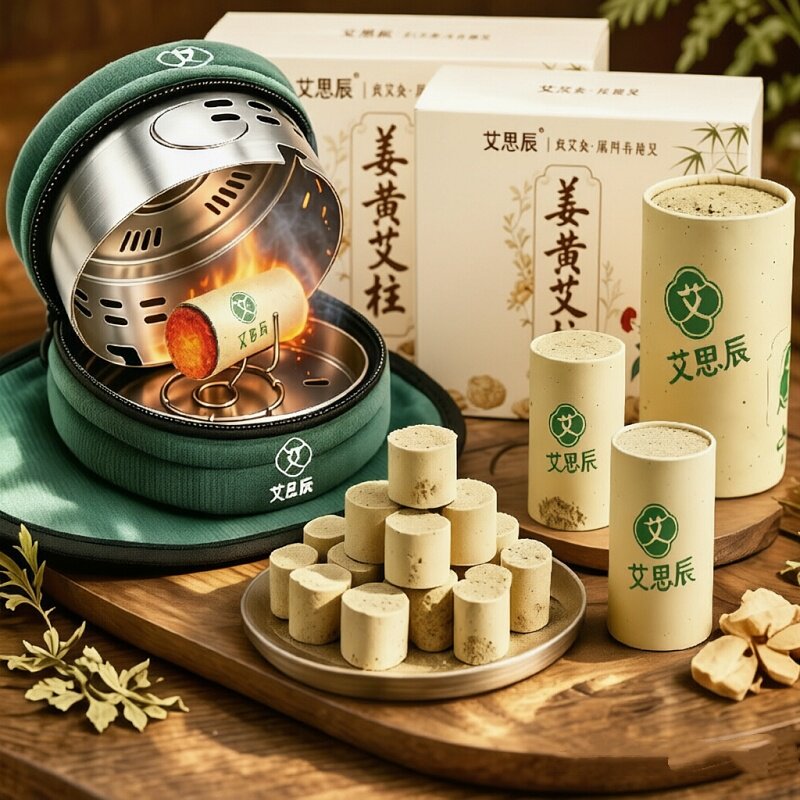 艾灸盒随身灸家用艾炙器具大全艾柱艾条无烟热敷包罐腹部熏蒸肚子