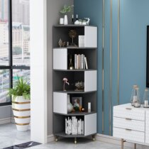 Living room angle locker solid wood triangle cabinet corner bedroom corner of a simple multi-storey storage corner