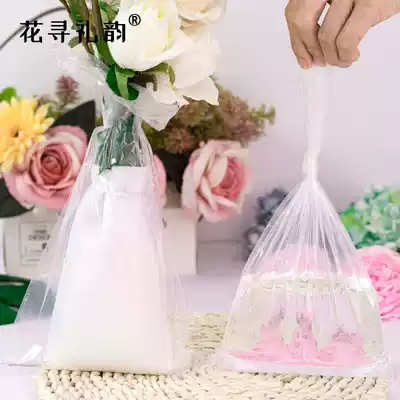 Flower water conservation bag bouquet moisturizing plastic cellophane floral packaging water storage bag leak-proof flower shop packaging material