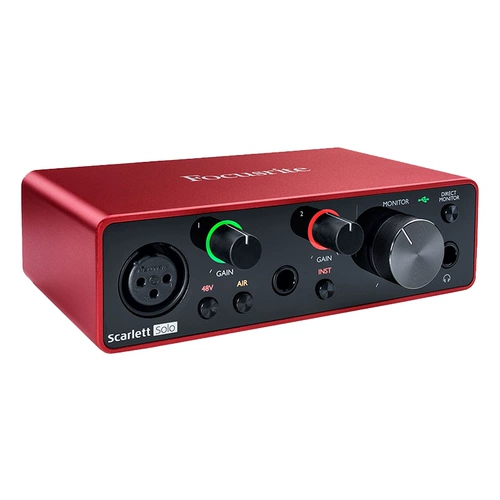FOCUSRITE FOXT SCARLOTT SOLO 2I2 4I4 8I6 Живая запись и сравнительная карта