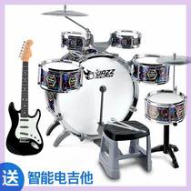 Grand nombre denfants Drum children beginners Toddler Toddler baby jazz batterie 3-6 ans knock on drummer guitar