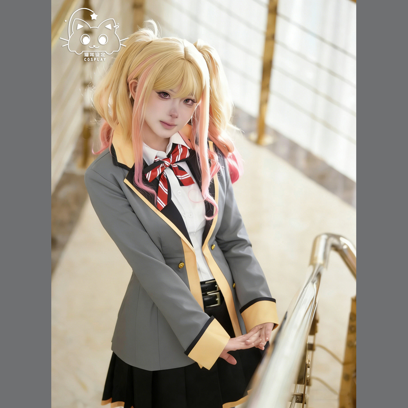 [in Stock] Cat Ear World Project Colorful Stage Cosplay Costume Tensai Sakushi Jk Music Set Cosplay