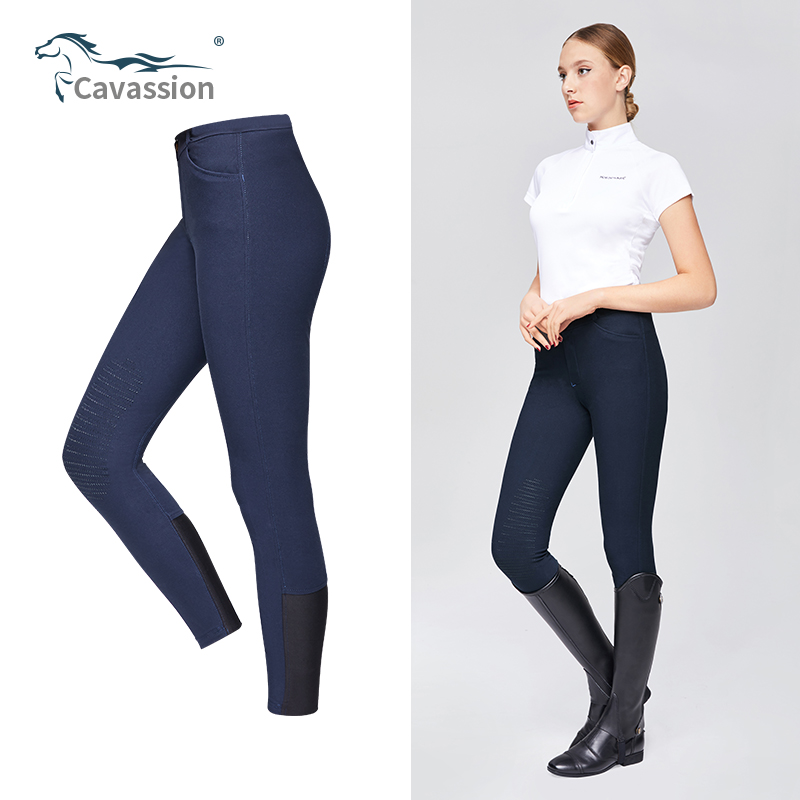 Cavassion silicone horse riding trousers riding equipped with summer equestrian pants on horse riding gear 8103074