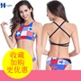 2018 mới chia tay áo tắm nữ ngực nhỏ thu thập hoa văn trở lại gợi cảm bikini ba điểm bikini áo tắm áo bơi cho người béo