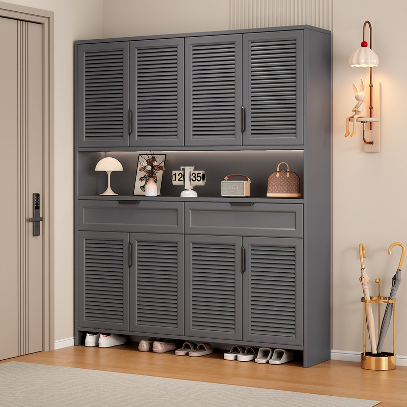Honeycomb Aluminum Alloy Shoe Cabinet, Household Steel Storage Cabinet, Storage Cabinet for Doorway, Outdoor Courtyard Waterproof and Sun-Proof Storage Cabinet Honeycomb Aluminum Alloy Shoe Cabinet, Household Steel Storage Cabinet, Storage Cabinet for Doorway, Outdoor Courtyard Waterproof and Sun-Proof Storage Cabinet
