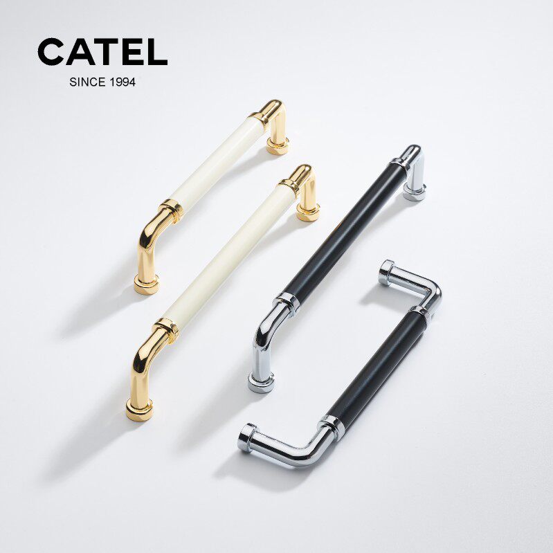 Carter cabinet door drawer small handle wardrobe modern minimalist high-end cabinet door minimalist handle light lavish two-tone handle-Taobao