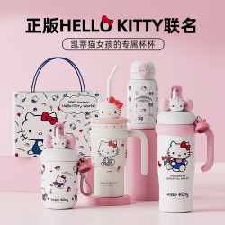 Hello Kitty Thermos Cup for Women, High Aesthetic Value, 2025 New Model Water Bottle, Practical Birthday Gift for Best Friend