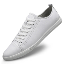 Tide Cards 2022 Summer New Men Shoes Breathable Casual Board Shoes Men Genuine Leather Small White Shoes Han Prints 100 Hitch Leather Shoes