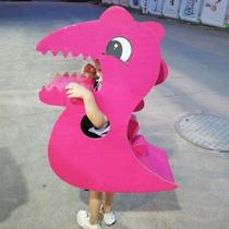 Paper box handmade kindergarten cardboard material package carton fashion simple dinosaur can wear children diy puzzle