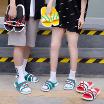 2021 new slippers Summer men outwear soft-bottom stomach-proof non-slip line Drag Day Tie Beach Lovers Slippers
