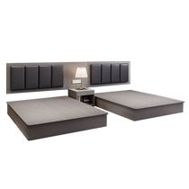 Hotel economy standard room double bed complete set hotel furniture hotel single room B&B apartment guest room large bed wardrobe table