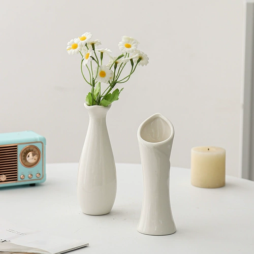 Маленький белый керамический декор, простой и элегантный дизайн, реквизит для фотосессий