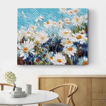  DIY digital oil painting color thousand chrysanthemum fly oil painting coloring small size DIY hand painting coloring painting filling