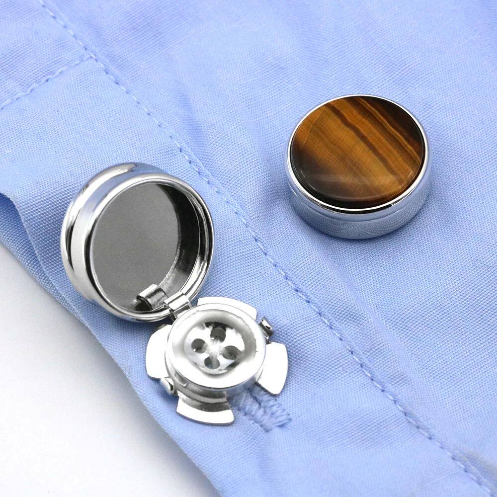 Бижутерия men's stone cuff links normal dress cuff button ver copper m