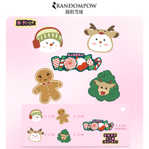 RandomPow cartoon panda stickers single and double board love stickers sports muscle stickers elastic ski anti-freeze face stickers