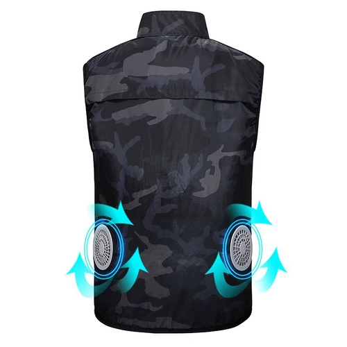 Летний охлаждающий жилет, вентилятор, комбинезон, защита от солнца