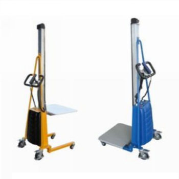 Mini electric height stacker light tool truck single column height stacker manual mini hydraulic height stacker