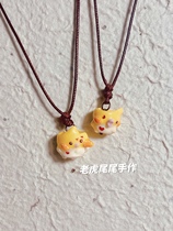 Parrot Ring Necklace Tiger Tail Handmade (Pre-sale 30 days shipping)