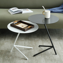 Light and luxurious iron and secondary cover a few creative white small tea table sides a few brief Nordic Living room Sofa corner Several round tables