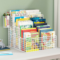 Small bookshelf childrens picture book storage box Oxford tree bay window desk desktop book book organization artifact baby