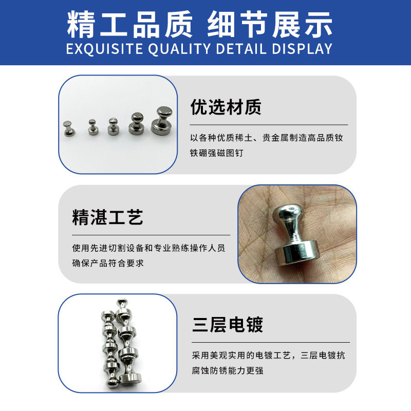 12×16强力金属磁钉实测:百元级办公磁吸方案,真能替代传统图钉吗?_吸铁石_淘宝数码网