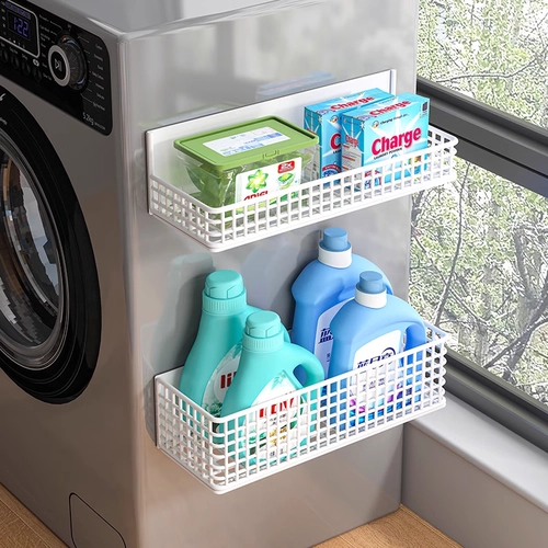 Креба прачечной, пранка для ванной комнаты, магнитная всасывающая полка, положить балкон на балконе для белья на балконе без ударов в холодильнику